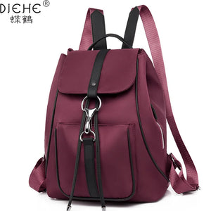 Women's Oxford Fabric Backpack Large Capacity Casual Shoulder Bag