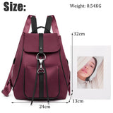 Women's Oxford Fabric Backpack Large Capacity Casual Shoulder Bag