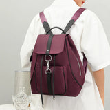 Women's Oxford Fabric Backpack Large Capacity Casual Shoulder Bag