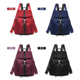 Women's Oxford Fabric Backpack Large Capacity Casual Shoulder Bag