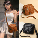 Small Leather Crossbody Handbag for Ladies