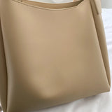 Soft Leather Casual Tote Shopper Shoulder Bag