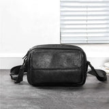 Men's Casual Messenger Bag PU Leather Small Crossbody Shoulder Bags