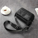 Men's Casual Messenger Bag PU Leather Small Crossbody Shoulder Bags