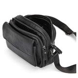 Men's Casual Messenger Bag PU Leather Small Crossbody Shoulder Bags