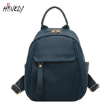 Waterproof Leather Women Backpack College Style Travel Rucksack
