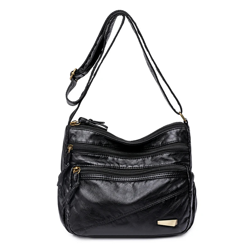 Vintage Multi-Layer Women's Crossbody Bag