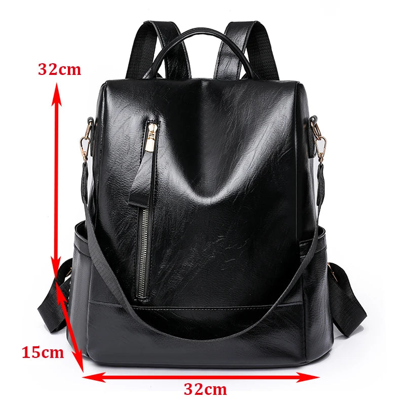 Anti-Theft Women Backpack Large Capacity Waterproof School Bag