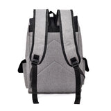 Men's USB Charging Backpack Laptop Bags Nylon Preppy School Bag Travel