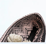 Printed Flowers Canvas Handbags Casual Shoulder Bags Large Size Beach Bags