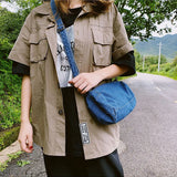 Hot Denim Vintage Crossbody Bag Fashionable Portable Handbag