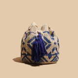 Ethnic Rattan Straw Tassel Shoulder Bag for Women
