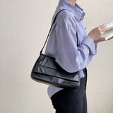 Niche Women's Shoulder Bag Soft Flip Underarm Bag