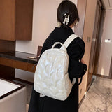 Quilted Nylon Down Padded Bagpack Women's Backpack