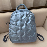 Quilted Nylon Down Padded Bagpack Women's Backpack