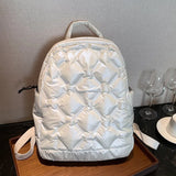 Quilted Nylon Down Padded Bagpack Women's Backpack
