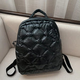 Quilted Nylon Down Padded Bagpack Women's Backpack