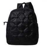 Quilted Nylon Down Padded Bagpack Women's Backpack