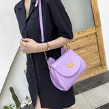 Cat Shape Chain Women Shoulder Bag PU Leather Tote Bag