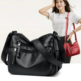 Fashionable Leather Handbag Large Capacity Crossbody Shoulder Bag
