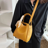 Fashionable PU Leather Handbag Large Capacity Crossbody Shoulder Bag