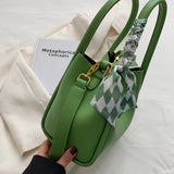 Fashionable PU Leather Handbag Large Capacity Crossbody Shoulder Bag
