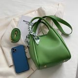 Fashionable PU Leather Handbag Large Capacity Crossbody Shoulder Bag