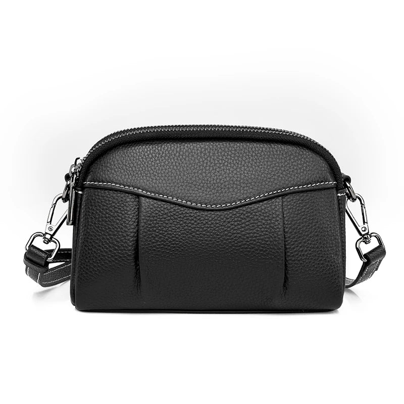 Lady Leather Crossbody Clutch Shoulder Bag Small Cellphone Handbag