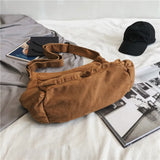 Canvas Shoulder Bags Large Capacity Soft Denim Bag for Women