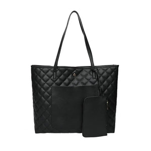 Plaid Shoulder Bag with Thick Chain