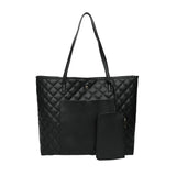 Plaid Shoulder Bag with Thick Chain
