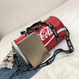 Large Capacity Fitness Bag Travel Bag Cylinder Fitness Bag Yoga Tote