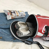 Large Capacity Fitness Bag Travel Bag Cylinder Fitness Bag Yoga Tote