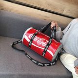 Large Capacity Fitness Bag Travel Bag Cylinder Fitness Bag Yoga Tote