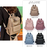 Casual Leather Backpack for Women Large Capacity Travel Bag