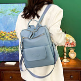 Casual Leather Backpack for Women Large Capacity Travel Bag