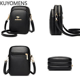 Leather Female Shell Bag Purses Handbags Crossbody Phone Bags for Women