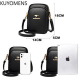 Leather Female Shell Bag Purses Handbags Crossbody Phone Bags for Women