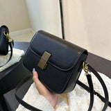Leather High Single Shoulder Bag Woman Split Leather Lady Messenger Bag