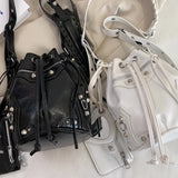 Leather Rivet Crossbody Bags for Women Handbags Shoulder Messenger Bags