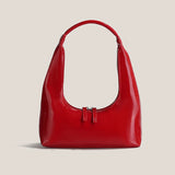 Women's Retro Patent Leather Shoulder Bag Western Style Handbag