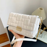 Women Messenger Bag Orange Chain Shoulder Evening Clutch