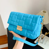 Women Messenger Bag Orange Chain Shoulder Evening Clutch