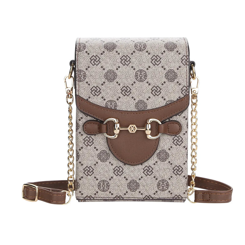 Vintage Crossbody Bag Women Shoulder Retro Phone Wallet Handbag PU Leather Purse
