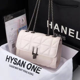 Leather Chain Crossbody Shoulder Bag for Women
