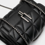 Leather Chain Crossbody Shoulder Bag for Women