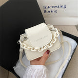 Chain Small PU Leather Shoulder Bag Crossbody Purses