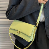 Women's Chain Shoulder Bag PU Leather Crossbody Purse