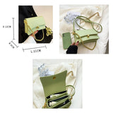 Women's Chain Shoulder Bag PU Leather Crossbody Purse