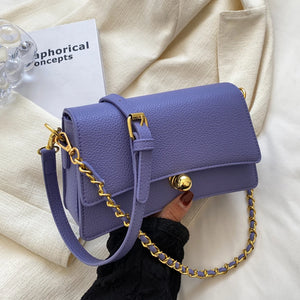 Women's Chain Shoulder Bag PU Leather Crossbody Purse